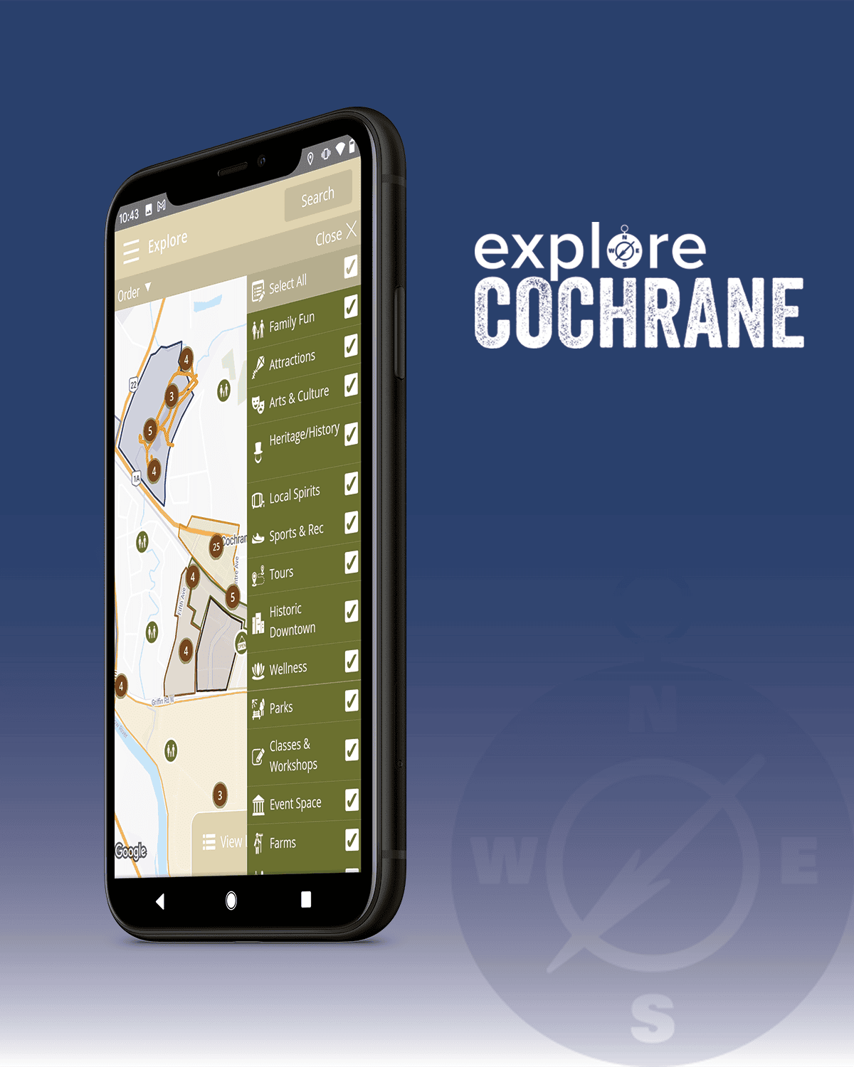 Cochrane Tourism App Poster